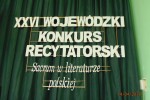 XXVI Wojewódzki Konkurs Recytatorski „Sacrum w literaturze polskiej”